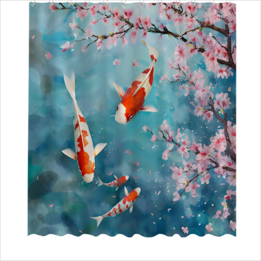 浴簾 如魚得水浴簾 180X180CM  高級滌溣防水布 隔間用簾 底部加鉛加重【BA350】-細節圖2