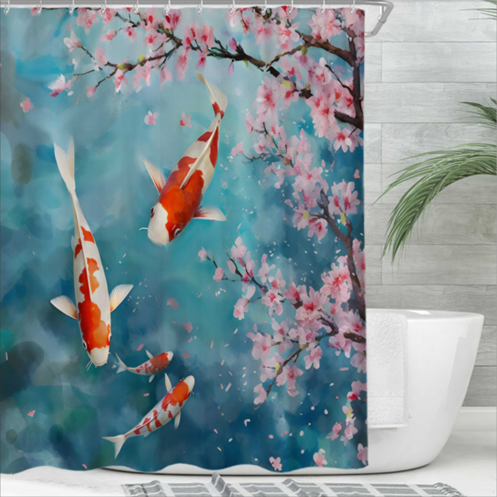 浴簾 如魚得水浴簾 180X180CM  高級滌溣防水布 隔間用簾 底部加鉛加重【BA350】-細節圖5