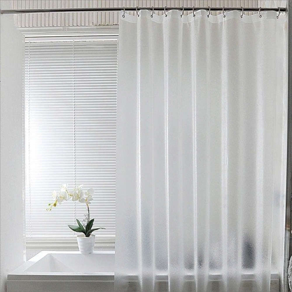 浴簾 透明髮絲紋浴簾-PEVA180X180(200),200X240附12個加粗掛勾BA233AC-細節圖4