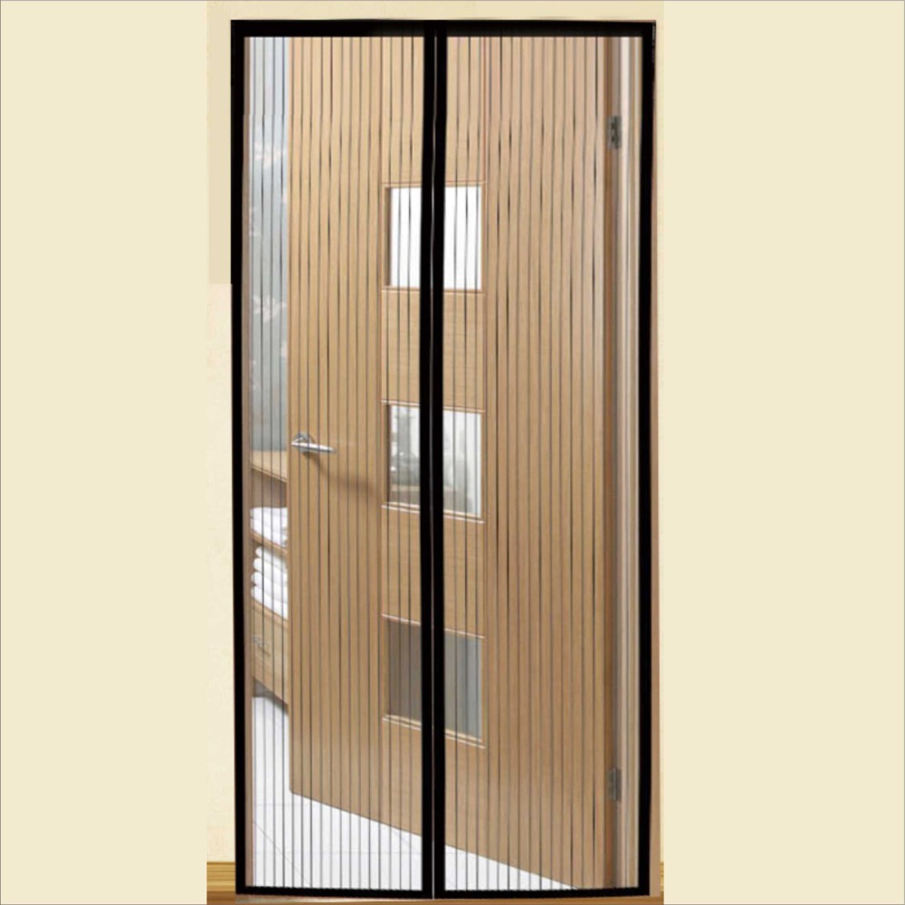 防蚊門簾 多段包覆式磁吸防蚊門簾(內附魔鬼氈+圖釘) 超靜音設計 寬90x高210cm{XY501}-規格圖6