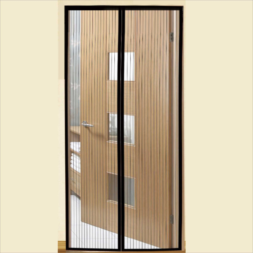 防蚊門簾 多段包覆式磁吸防蚊門簾(內附魔鬼氈+圖釘) 超靜音設計 寬90x高210cm【XY501】-細節圖9