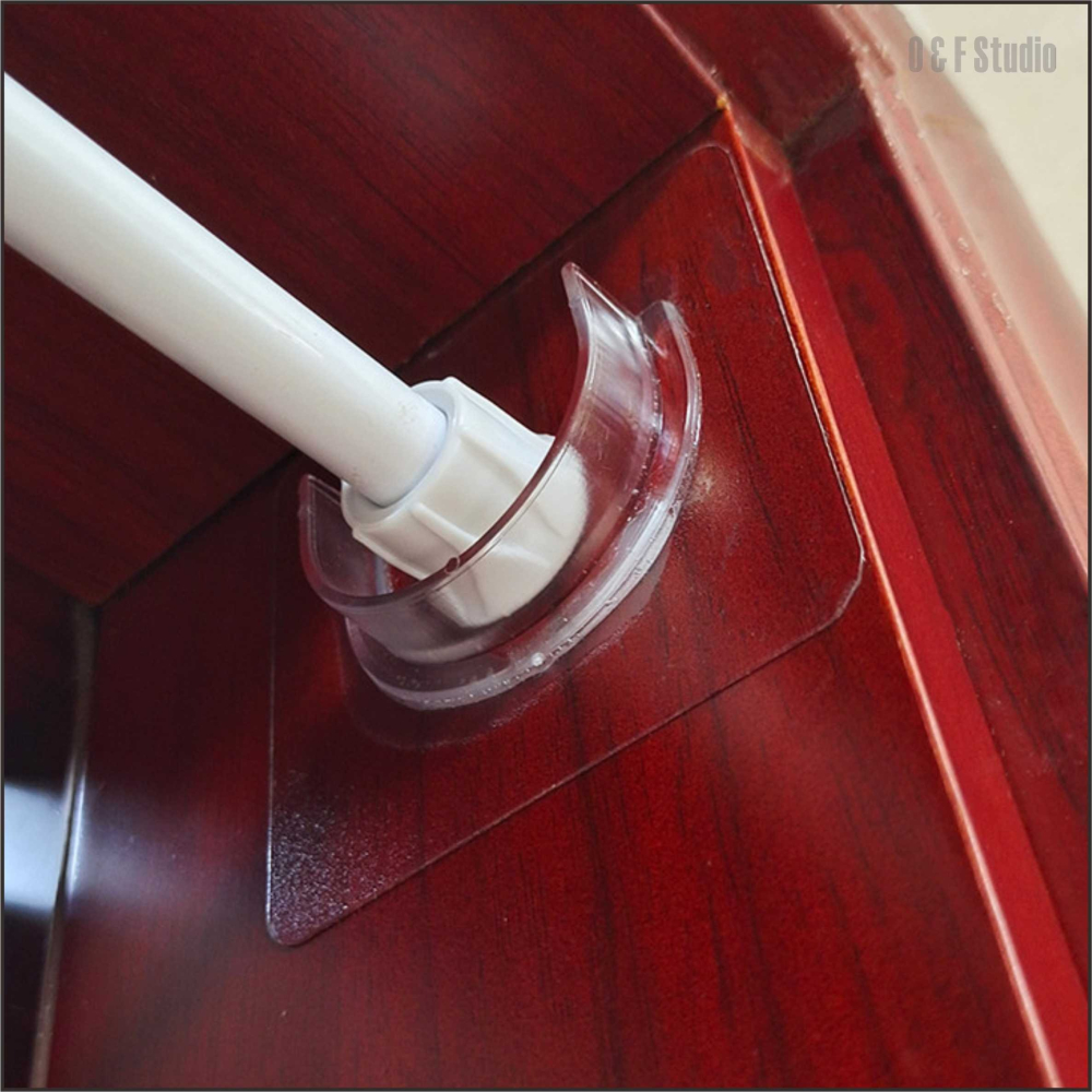 透明門桿固定貼-開口4.5cm(2入) /開口3.2cm(2入) 不留痕 免打孔貼片【BA375】-細節圖4