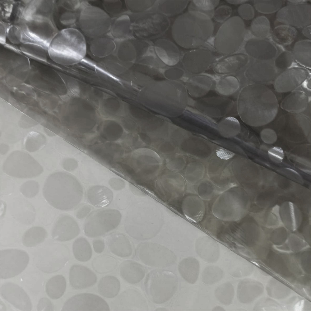 黑色透明加厚小碎石浴簾 180X高180/高200CM金屬扣 底部加重EVA隔間用簾 附12加粗掛勾BA378-細節圖6