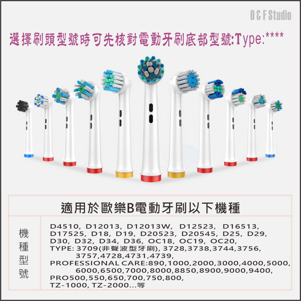 Oral-B歐樂B電動牙刷適用刷頭(副廠)4入組 台灣現貨 兒童牙刷 成人牙刷 買5組送1組BA251-細節圖2