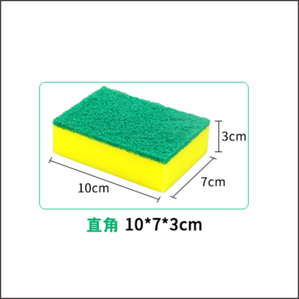 高密菜瓜布(1入)厚款 獨立包裝 台灣現貨 海綿菜瓜布 10x7x3CM 雙面清潔海綿 百潔布【BA246】-細節圖4