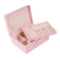 女王美學 飾品收納盒 雙層飾品收納盒 首飾收納盒 戒指收納盒 項鍊收納盒-規格圖8
