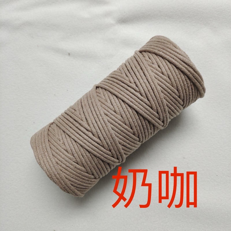 3mm包芯棉繩編織繩裝飾繩手工diy包包手機掛繩棉線10米100米-細節圖2