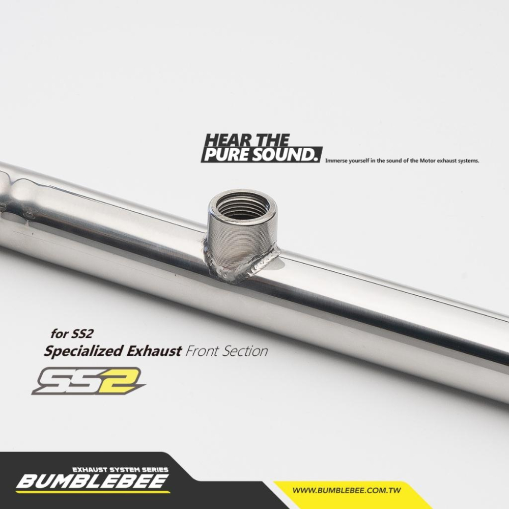 【黃蜂管官方賣場】黃蜂排氣管 SS2 前段 對應型號接口 外徑 29mm 32mm 35mm 38mm 單前段 觸媒-細節圖3