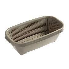 日本 NAKAYA 細長型 瀝水籃組  白色 / 咖啡色 顏色隨機出貨-細節圖6