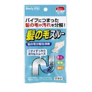 🇯🇵 紀陽除虫菊 排水管 毛髮分解劑 20g*2包-細節圖2