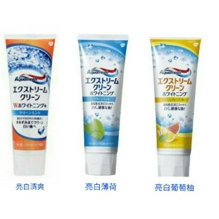 🇯🇵 Aquafresh 全效護理 三色牙膏 薄荷／清涼薄荷 / 亮白 清爽 薄荷 葡萄柚 共7 款-細節圖7