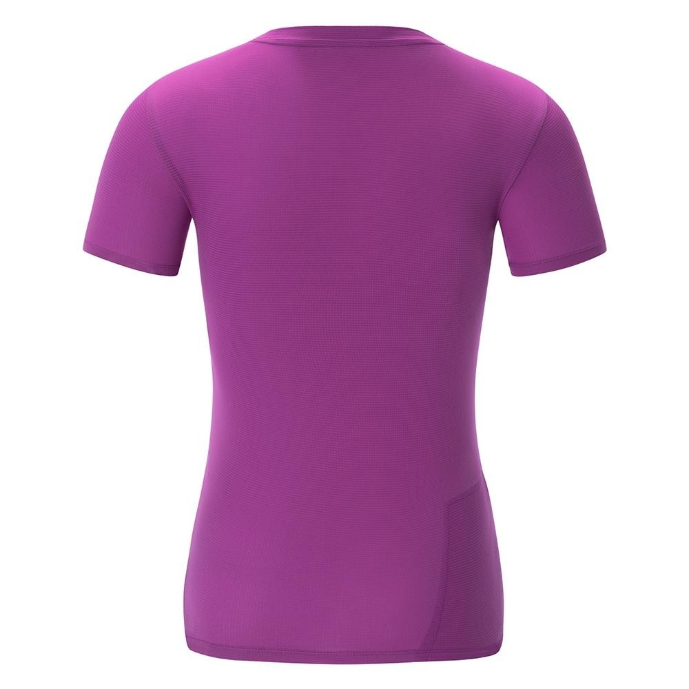 【AStage】Buff T-Shirt 透氣快乾短袖排汗衣 女 珍珠紫 (A21202-0027)｜銀離子機能運動上衣-細節圖2