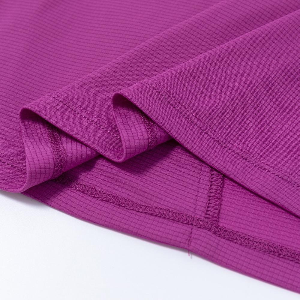 【AStage】Buff T-Shirt 透氣快乾短袖排汗衣 女 珍珠紫 (A21202-0027)｜銀離子機能運動上衣-細節圖5