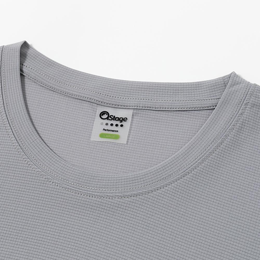 【AStage】Cypress T-Shirt 透氣快乾短袖排汗衣 男 鐵灰 (A11202-0020)｜銀離子運動上衣-細節圖2
