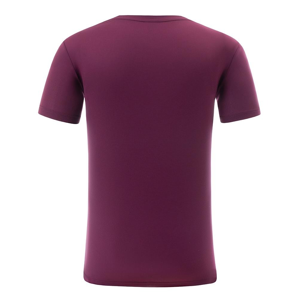 【AStage】Cypress T-Shirt 透氣快乾短袖排汗衣 葡萄酒紫 (A11202-0020)｜銀離子運動上衣-細節圖2