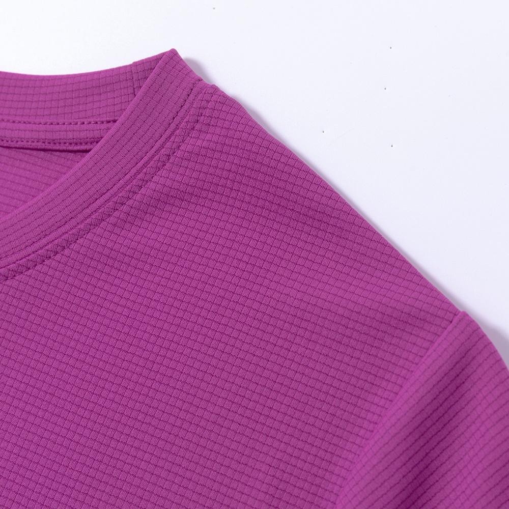【AStage】Cypress T-Shirt 透氣快乾短袖排汗衣 女 珍珠紫(A21202-0026)｜銀離子運動上衣-細節圖7