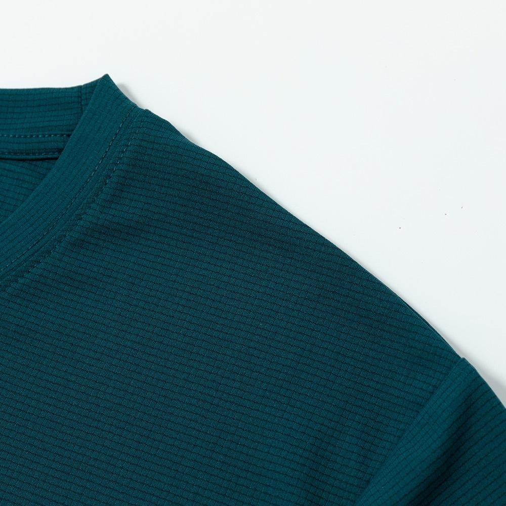 【AStage】Cypress T-Shirt 透氣快乾短袖排汗衣 深海藍 (A11202-0020)｜銀離子運動上衣-細節圖4