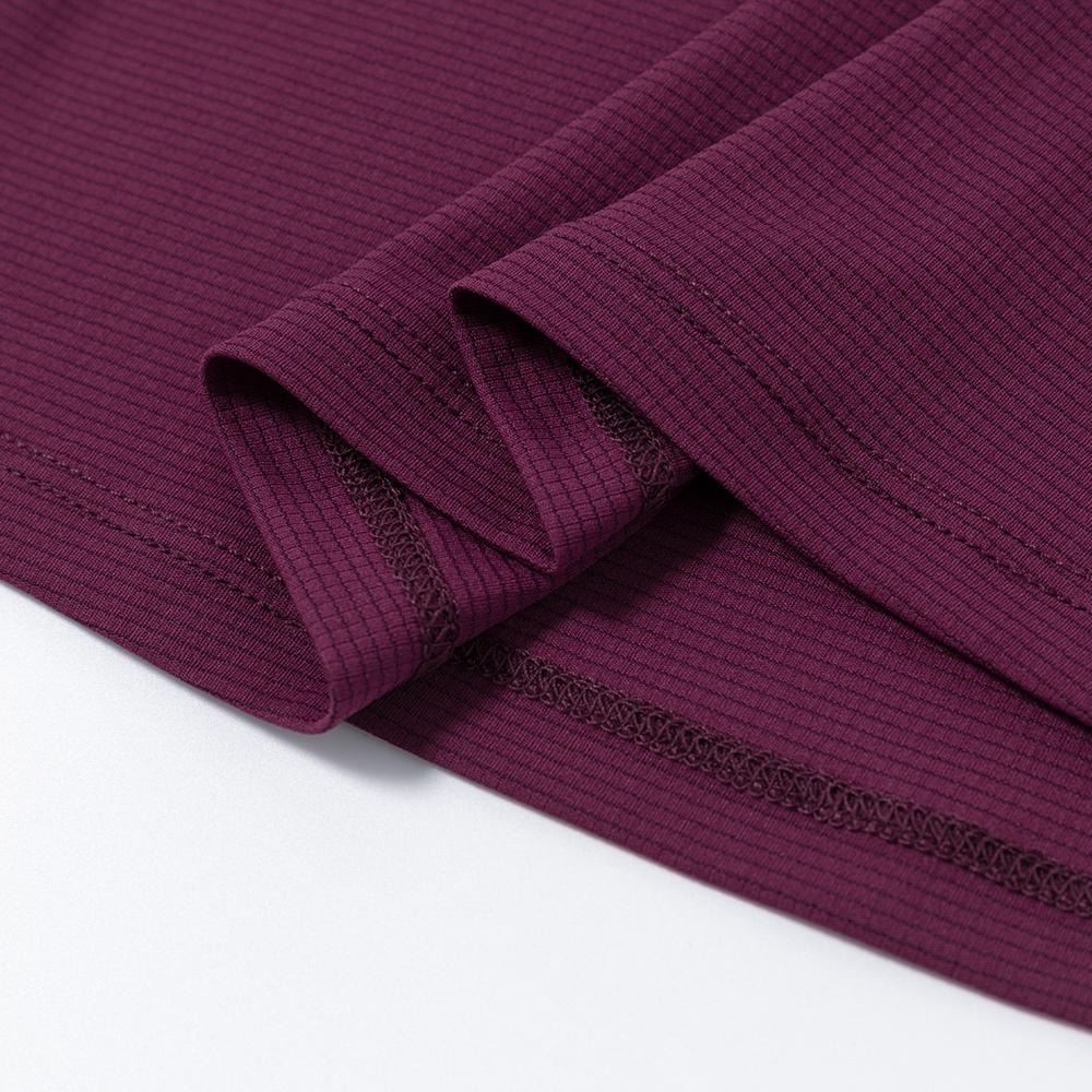 【AStage】Cypress T-Shirt 透氣快乾短袖排汗衣 葡萄酒紫 (A21202-0026)｜銀離子運動上衣-細節圖4