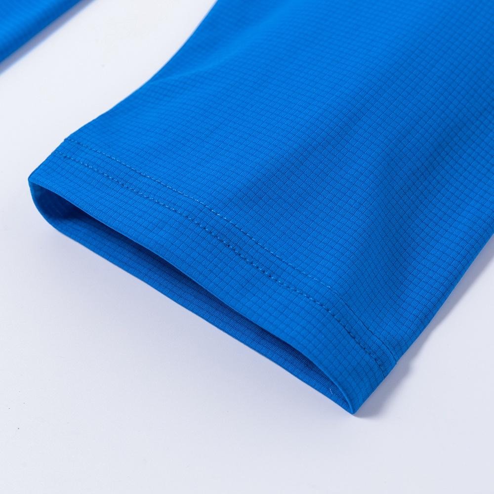 【AStage】Cypress T-Shirt 透氣快乾長袖排汗衣 男 天藍 (A11202-0022)｜銀離子運動上衣-細節圖4