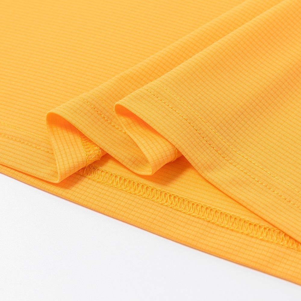 【AStage】Cypress T-Shirt 透氣快乾長袖排汗衣 男 蜂蜜橘(A11202-0022)｜銀離子運動上衣-細節圖6