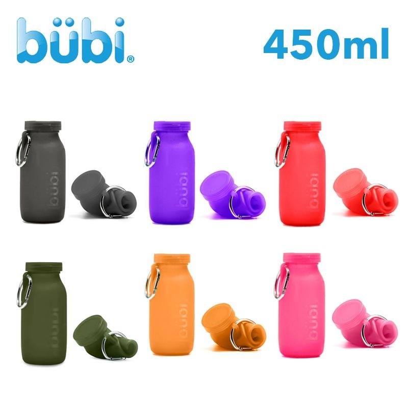 【Bubi Bottle 美國】矽膠摺疊多功能水壺 (450ml) ｜捲式折疊水瓶 可裝入冷飲/熱飲 100%醫用級矽膠-細節圖10