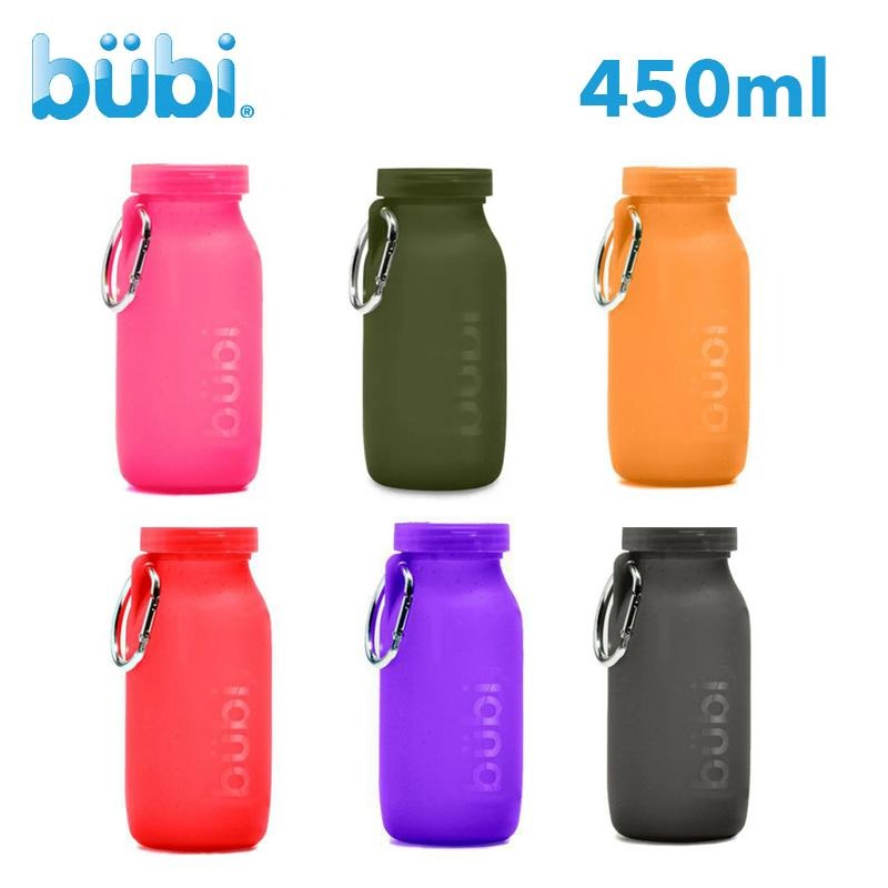 【Bubi Bottle 美國】矽膠摺疊多功能水壺 (450ml) ｜捲式折疊水瓶 可裝入冷飲/熱飲 100%醫用級矽膠-細節圖11