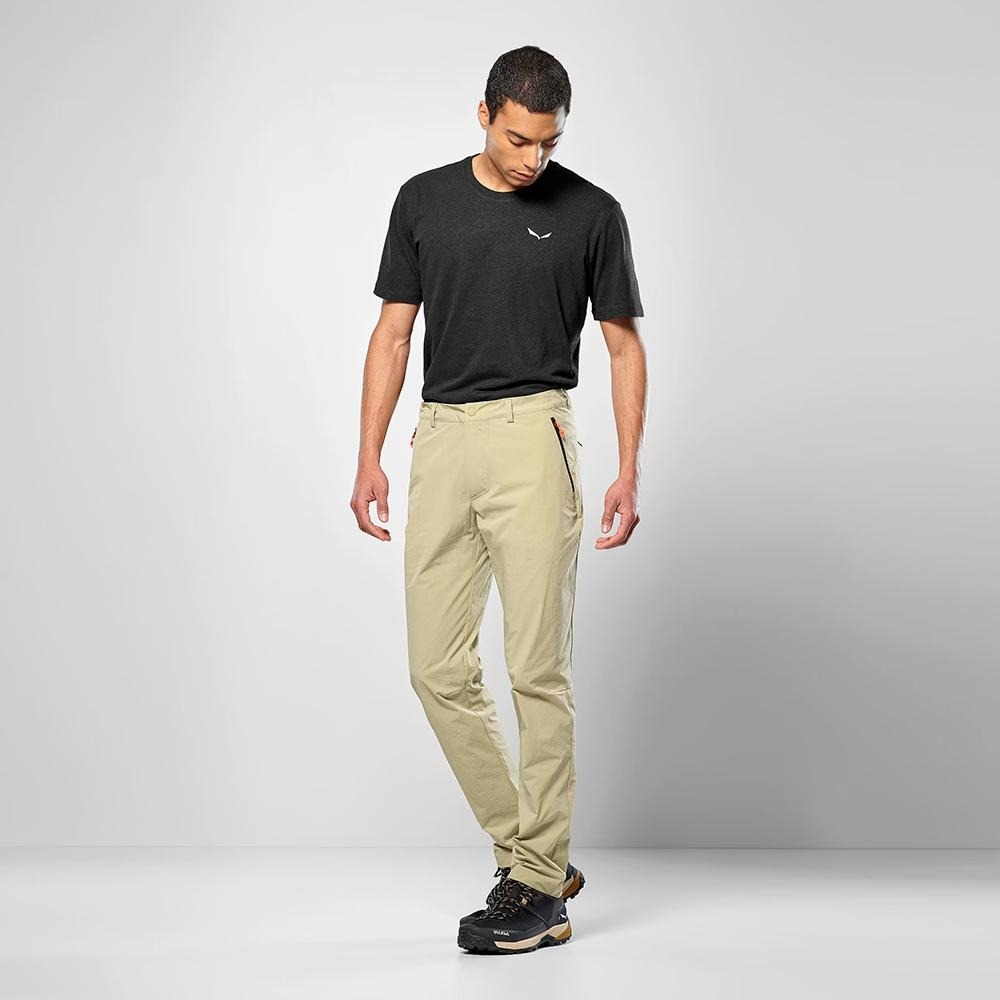 【SALEWA 義大利】PUEZ TALVENO DST PANT 男 多功能軟殼長褲｜夏季輕量防風快乾長褲 軟殼褲-細節圖5