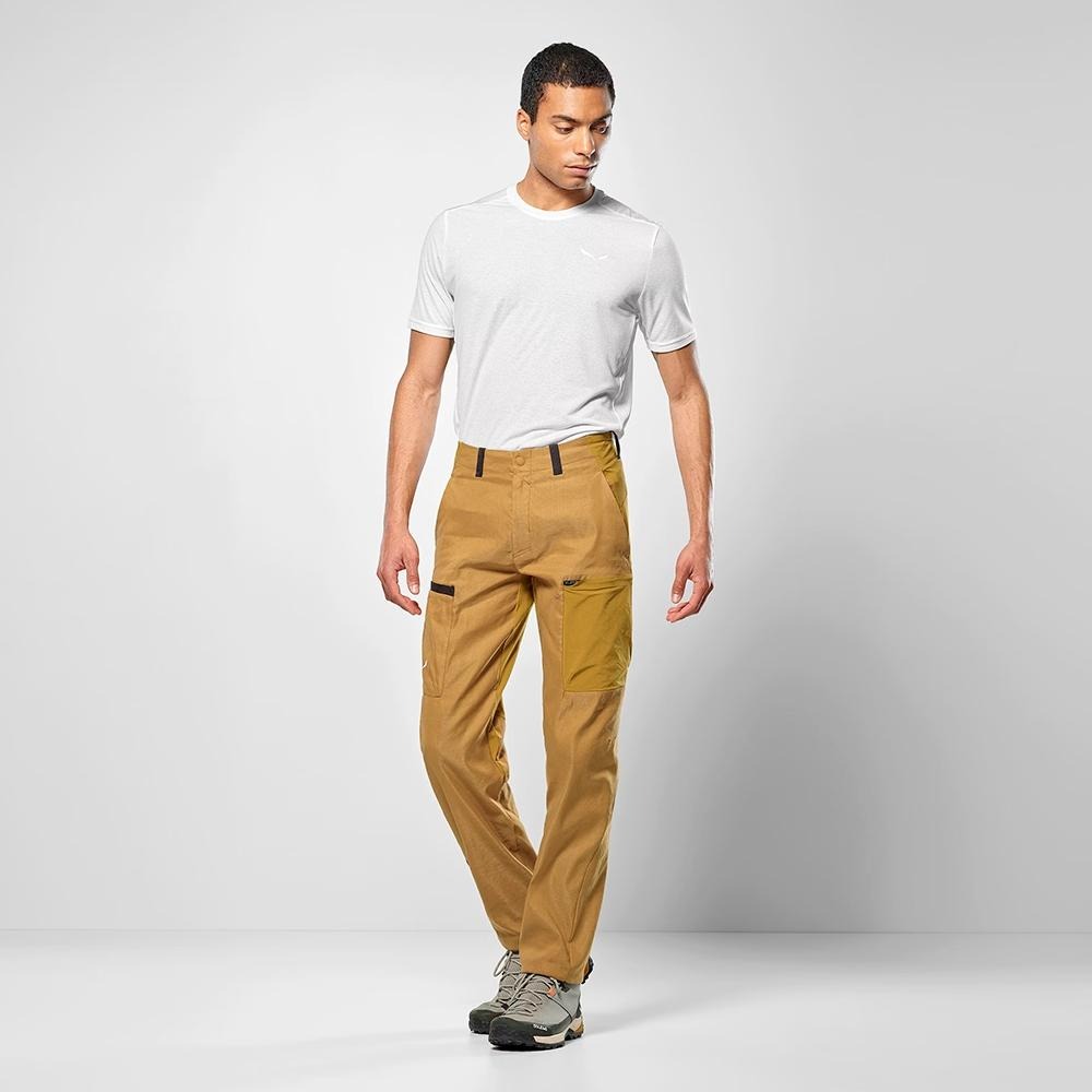 【SALEWA 義大利】PUEZ HEMP DURASTRETCH PANT 男 多功能長褲｜夏季登山健行褲 工裝褲-細節圖7