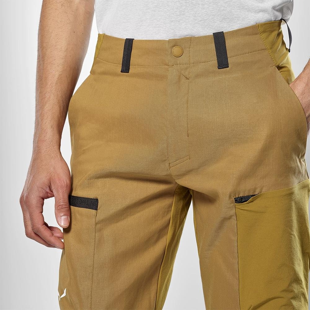 【SALEWA 義大利】PUEZ HEMP DURASTRETCH PANT 男 多功能長褲｜夏季登山健行褲 工裝褲-細節圖9