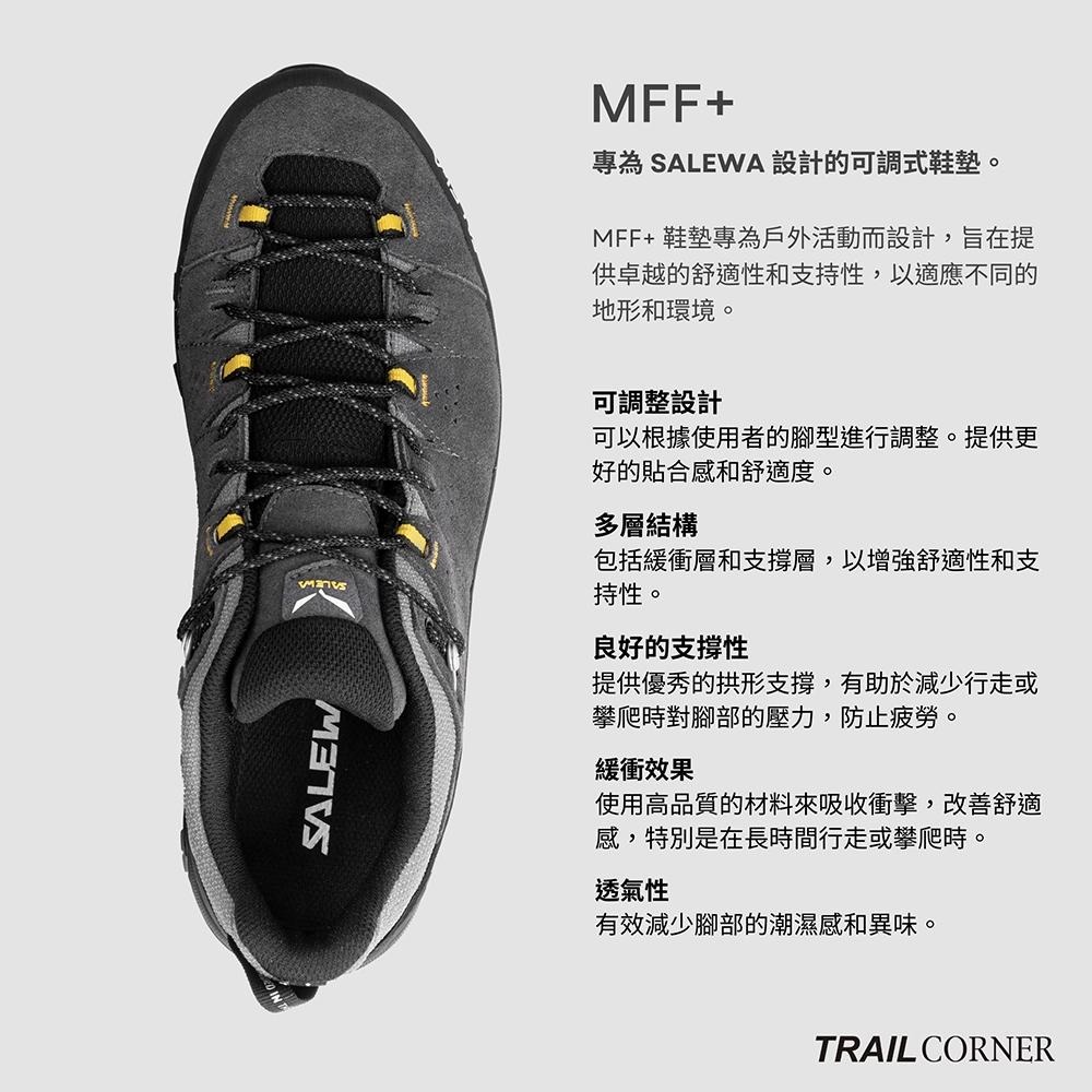 【SALEWA 義大利】ALP TRAINER 2 GORE-TEX 低筒防水登山健行鞋 男 黑瑪瑙/黑｜多功能運動鞋-細節圖2