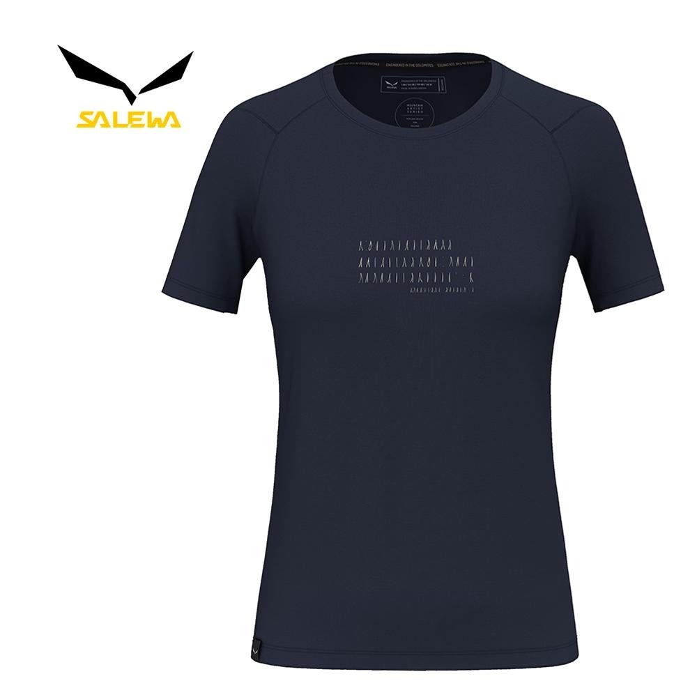 【SALEWA 義大利】EAGLE POEM DRY T-SHIRT 女 運動上衣｜吸濕快乾透氣排汗衣 短袖運動T恤-細節圖8