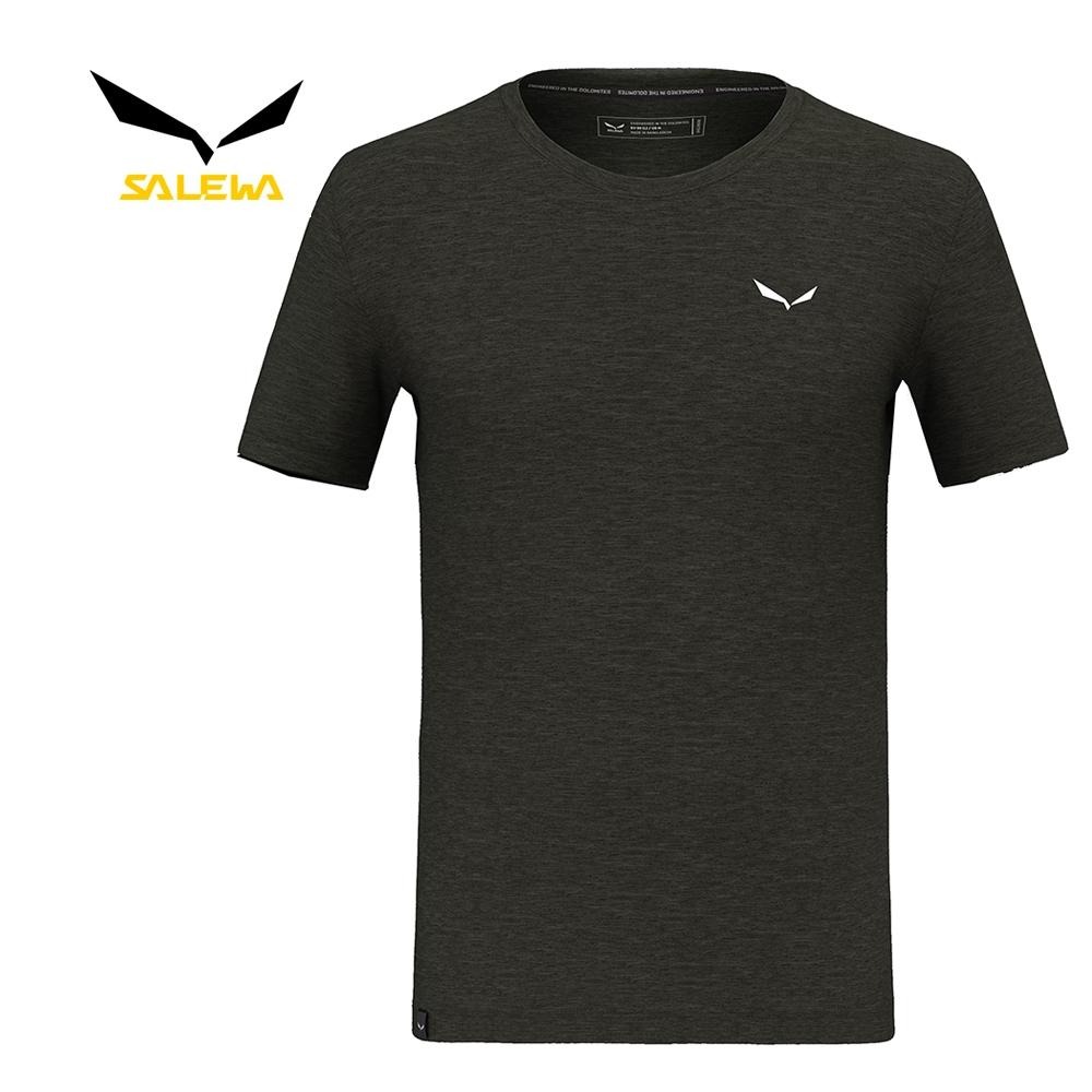 【SALEWA 義大利】EAGLE MINILOGO MERINO T-SHIRT 男 短袖羊毛T恤｜運動上衣 排汗衣-細節圖8