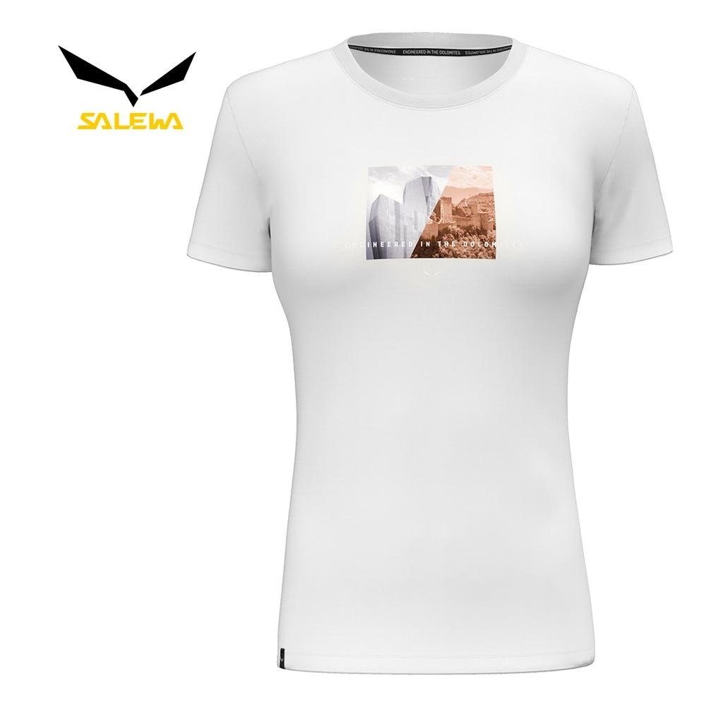 【SALEWA 義大利】PURE DESIGN DRY T-SHIRT 女 運動上衣｜吸濕快乾透氣排汗衣 短袖運動T恤-細節圖4