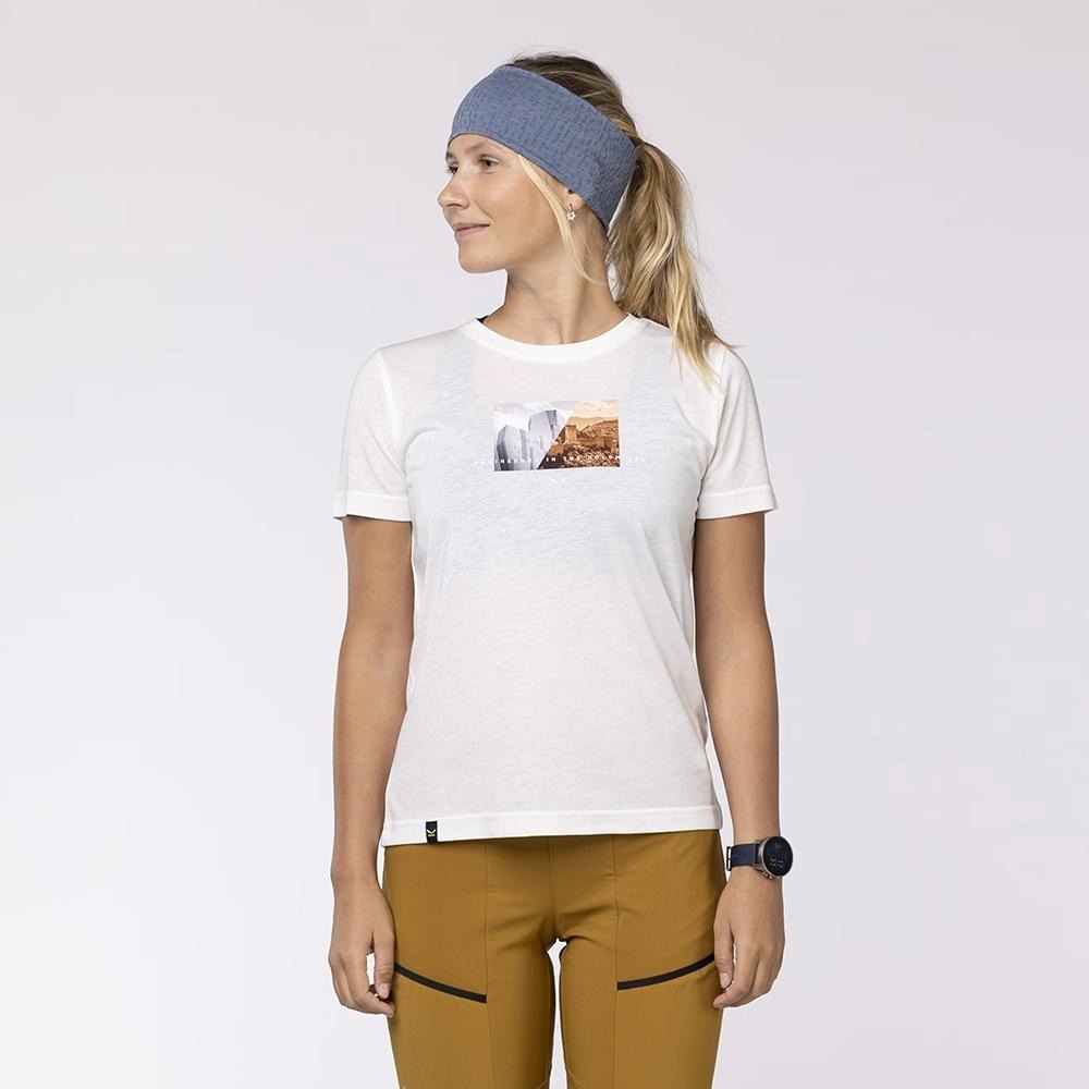 【SALEWA 義大利】PURE DESIGN DRY T-SHIRT 女 運動上衣｜吸濕快乾透氣排汗衣 短袖運動T恤-細節圖5