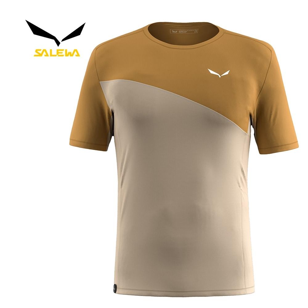 【SALEWA 義大利】PUEZ SPORTY DRY T-SHIRT 男 運動上衣｜吸濕快乾透氣排汗衣 短袖運動T恤-細節圖4