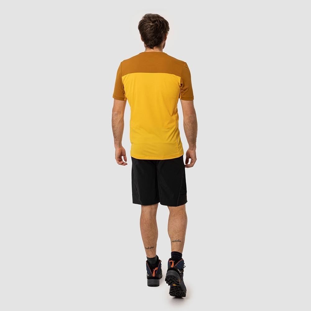 【SALEWA 義大利】PUEZ SPORTY DRY T-SHIRT 男 運動上衣｜吸濕快乾透氣排汗衣 短袖運動T恤-細節圖6