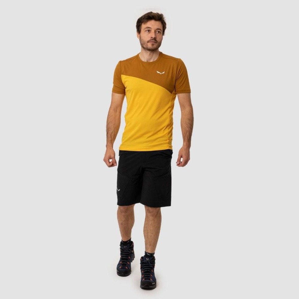 【SALEWA 義大利】PUEZ SPORTY DRY T-SHIRT 男 運動上衣｜吸濕快乾透氣排汗衣 短袖運動T恤-細節圖7