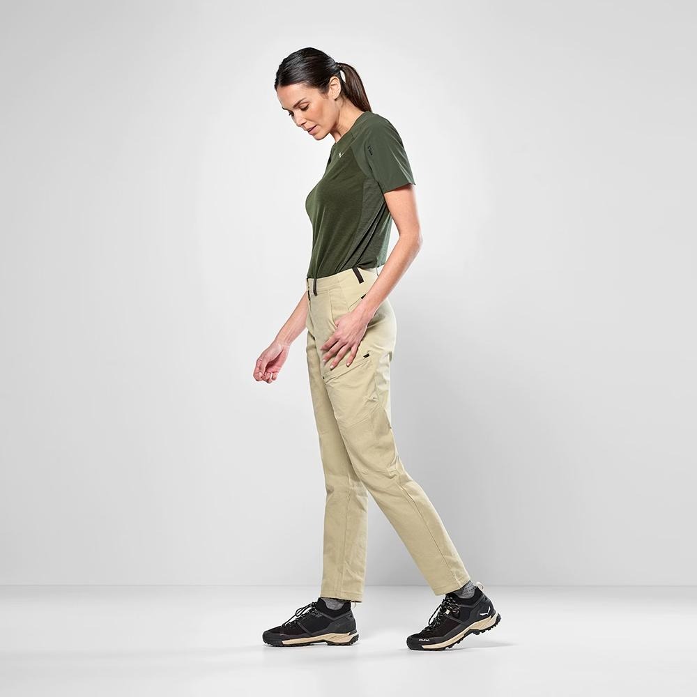 【SALEWA 義大利】PUEZ HEMP DURASTRETCH PANT 女 多功能長褲｜夏季登山健行褲 工裝褲-細節圖8