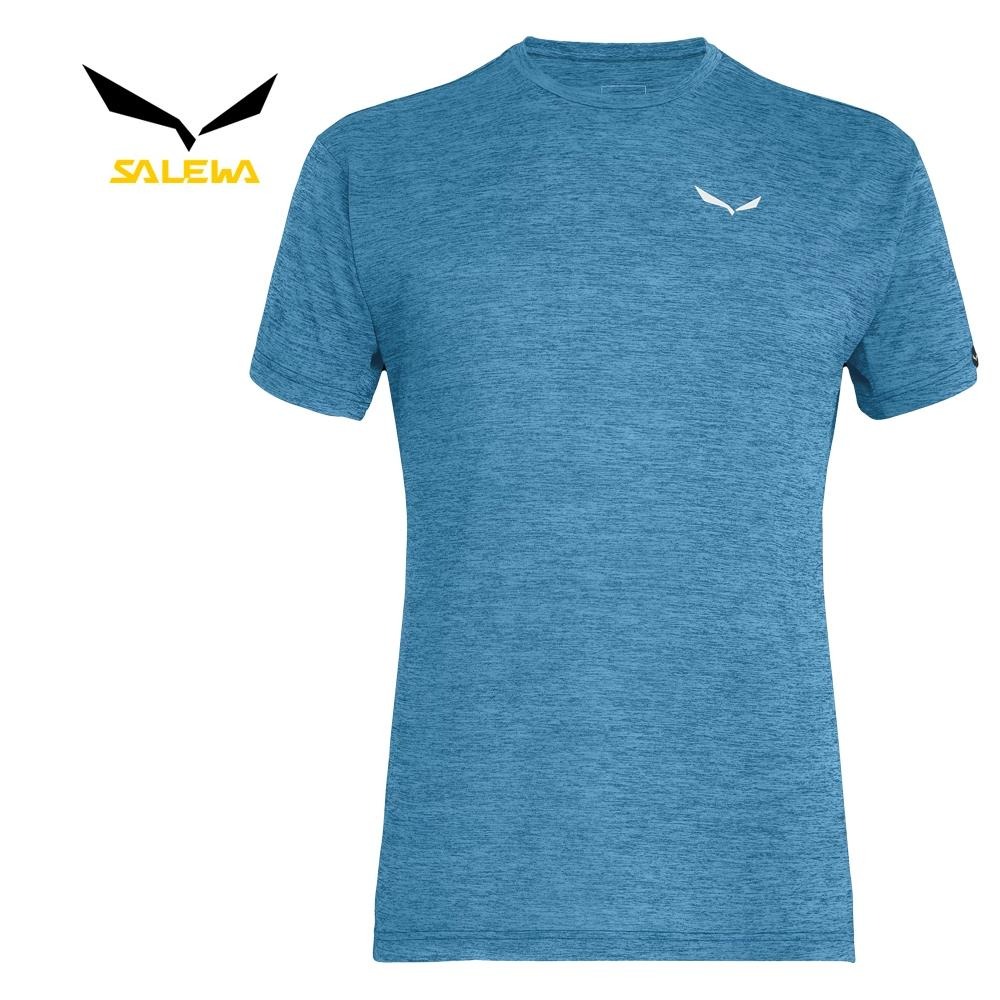 【SALEWA 義大利】PUEZ MELANGE DRY T-SHIRT 男 運動上衣｜吸濕快乾透氣排汗衣 短袖運動T恤-細節圖3