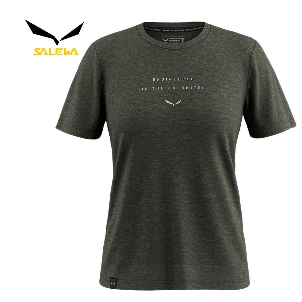 【SALEWA 義大利】EAGLE EITD MERINO T-SHIRT 女 短袖羊毛T恤｜運動上衣 夏季短袖排汗衣-細節圖2