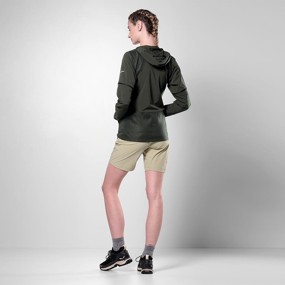 【SALEWA 義大利】PUEZ HEMP DURASTRETCH 2IN1 女 多功能運動外套｜高性能機能透氣軟殼夾克-細節圖3