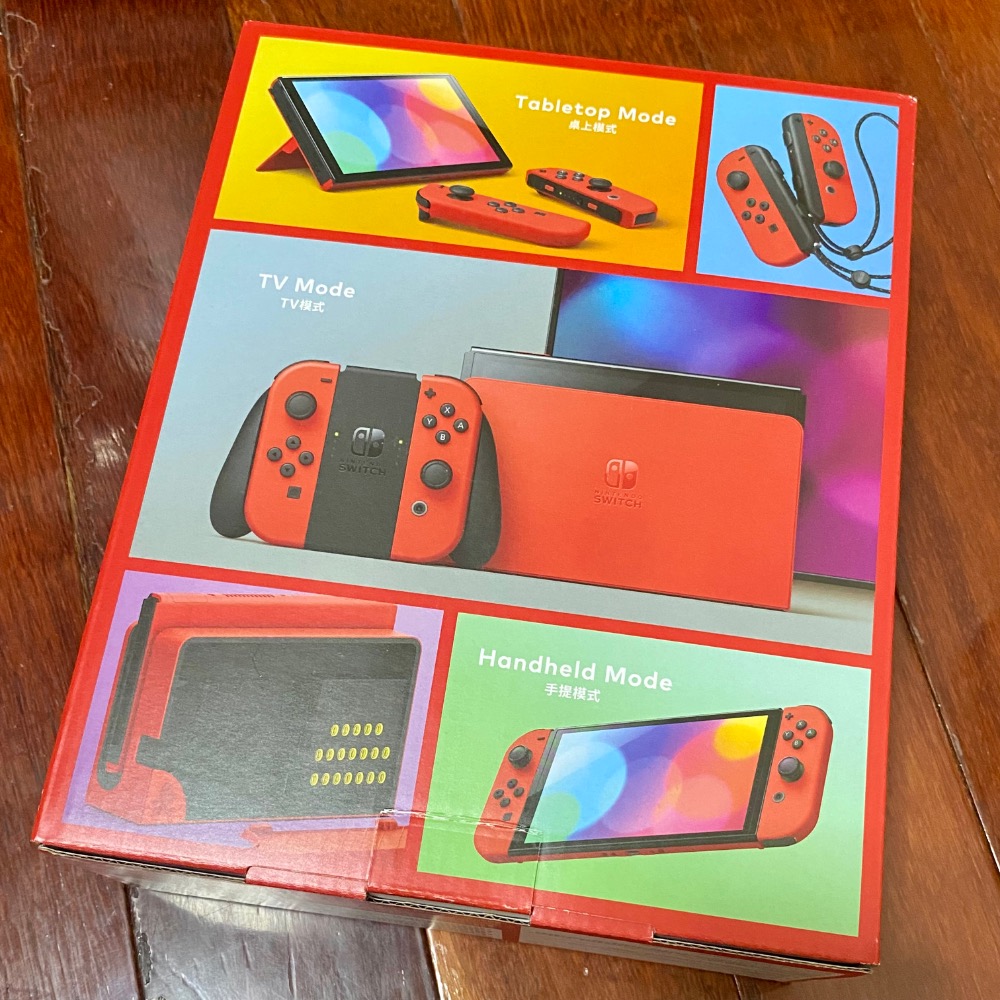 任天堂NS Switch OLED 瑪利歐亮麗紅 遊戲機 掌機-細節圖2