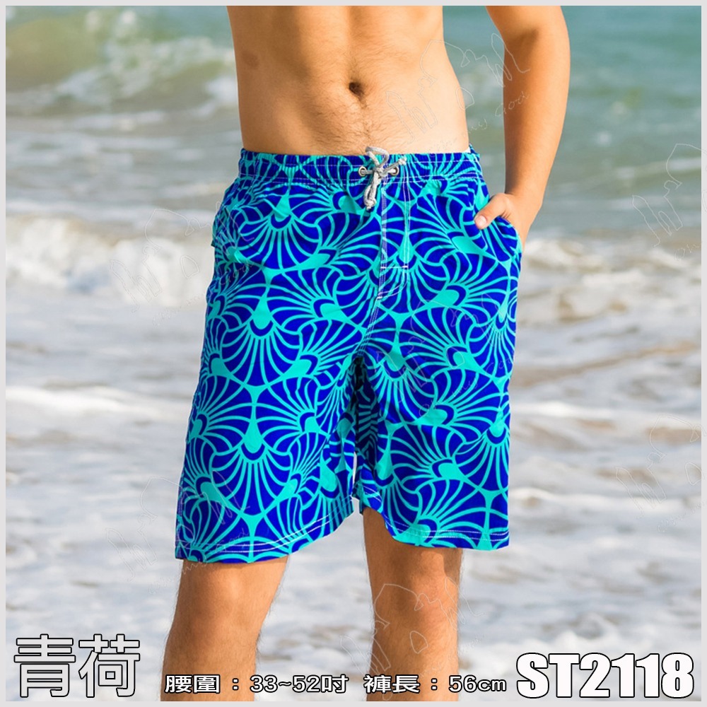 (零碼出清)舒適海攤褲 大尺碼海灘褲 衝浪褲 休閒褲 沙灘褲  五分褲 兩側口袋 快乾 現貨快速出貨-規格圖8