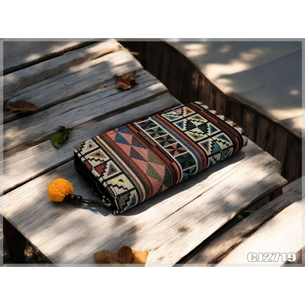 清邁織布立體長夾 泰北少數民族 手工布夾 波西米亞手工 戀戀異國風 現貨不用等-細節圖5