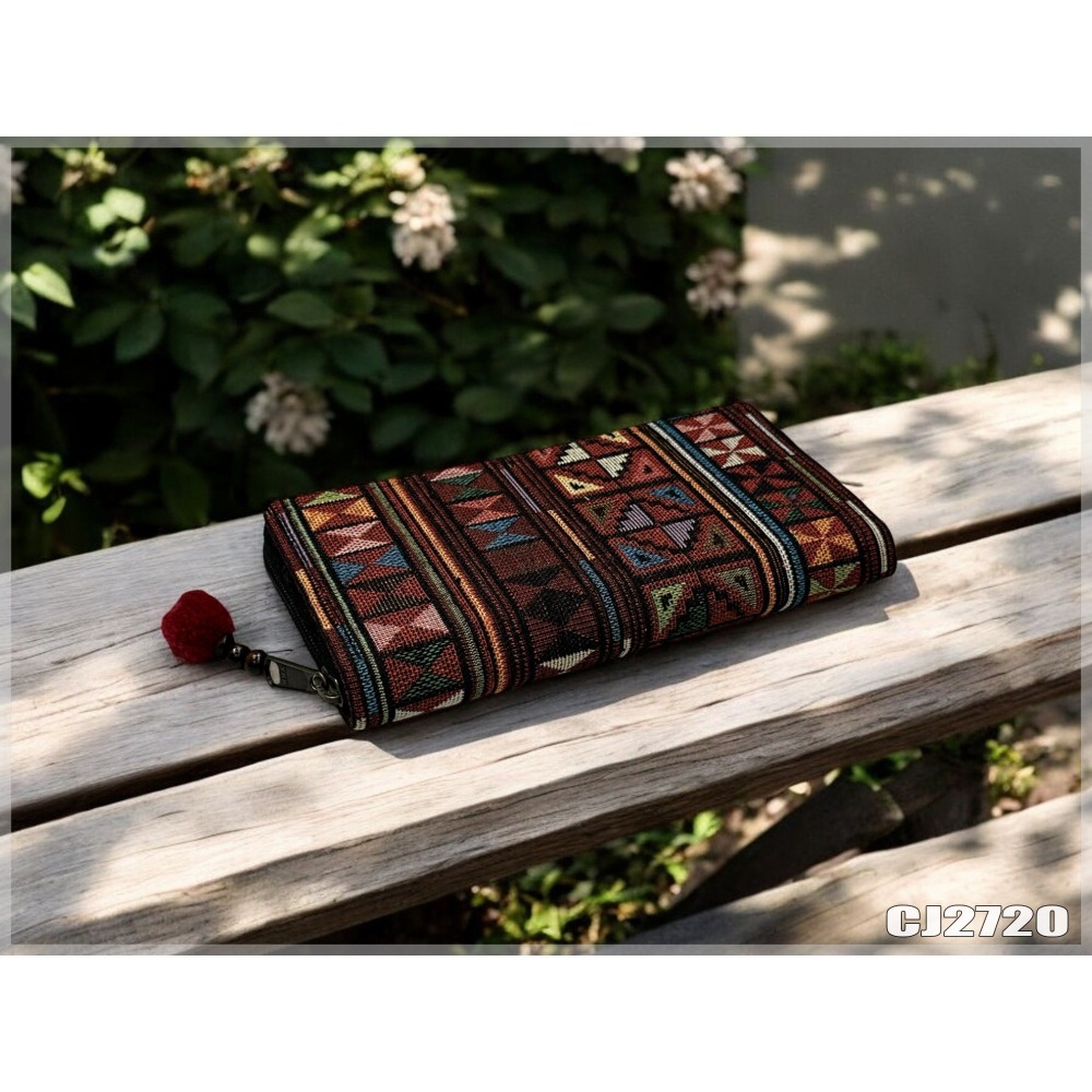 清邁織布立體長夾 泰北少數民族 手工布夾 波西米亞手工 戀戀異國風 現貨不用等-細節圖6