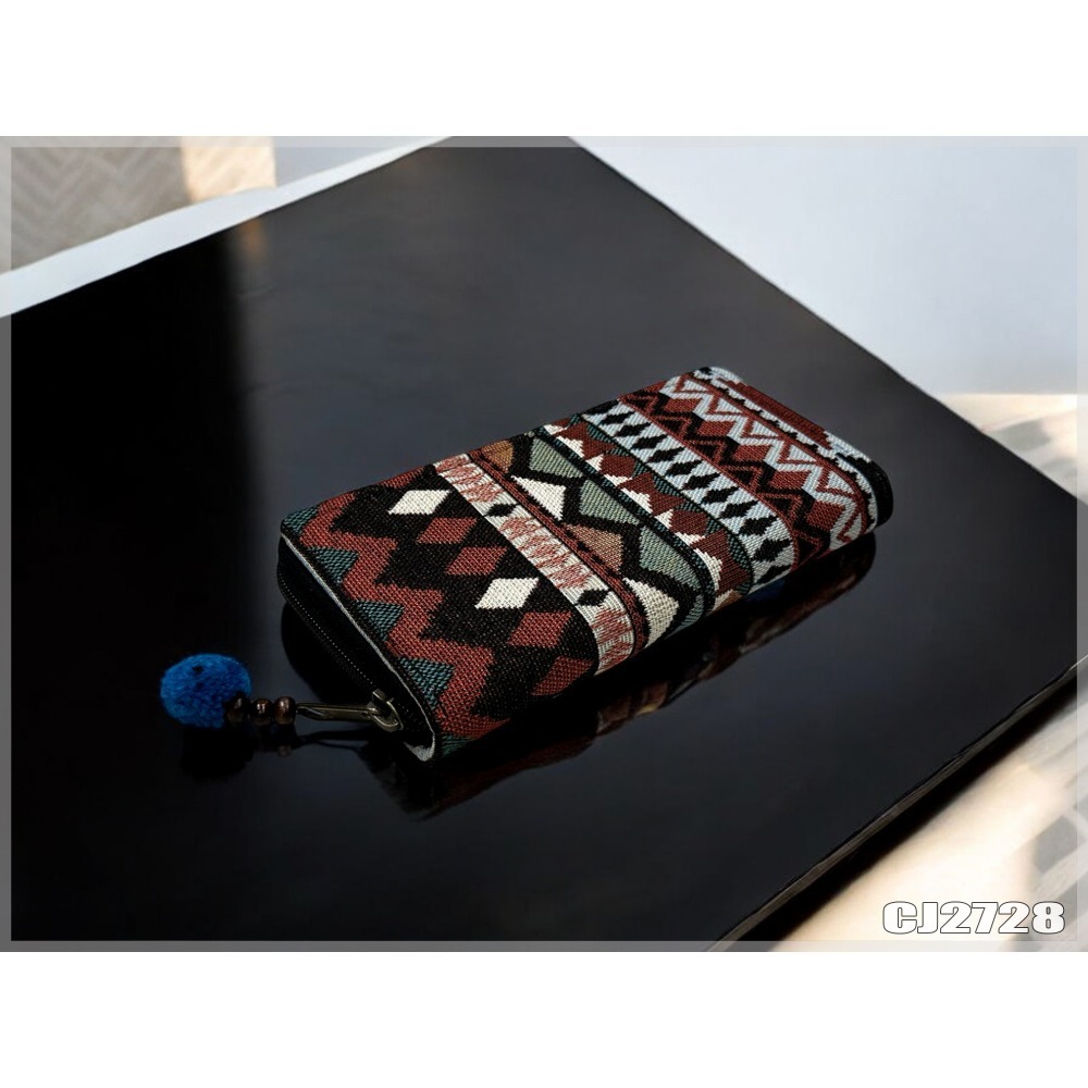 清邁織布立體長夾 泰北少數民族 手工布夾 波西米亞手工 戀戀異國風 現貨不用等-規格圖8