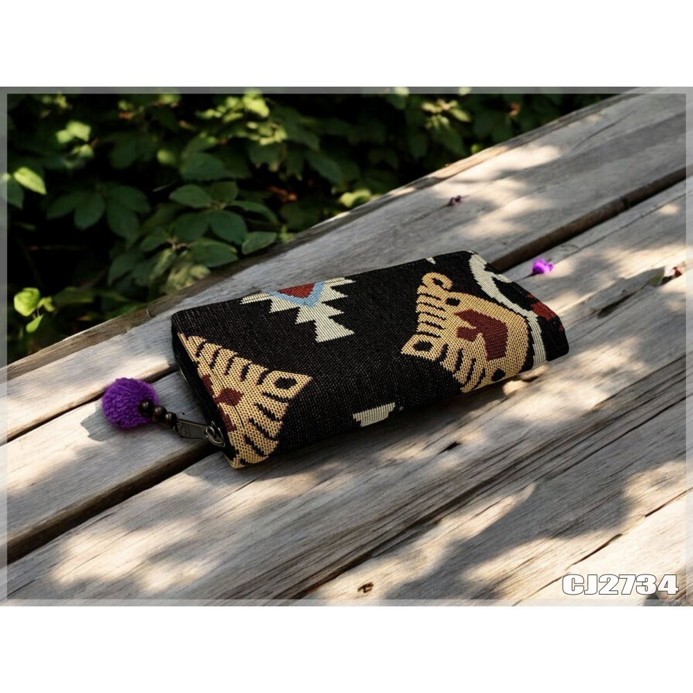 清邁織布立體長夾 泰北少數民族 手工布夾 波西米亞手工 戀戀異國風 現貨不用等-規格圖8