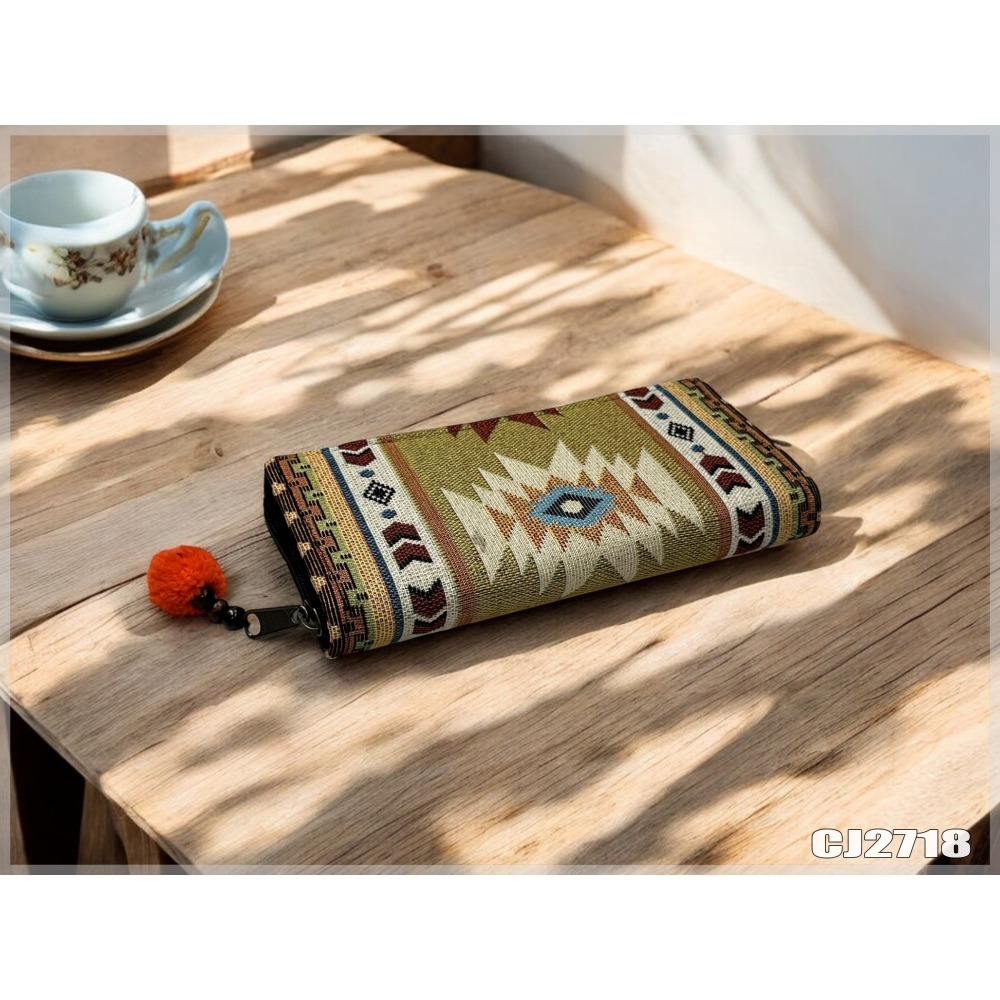 清邁織布立體長夾 泰北少數民族 手工布夾 波西米亞手工 戀戀異國風 現貨不用等-規格圖8