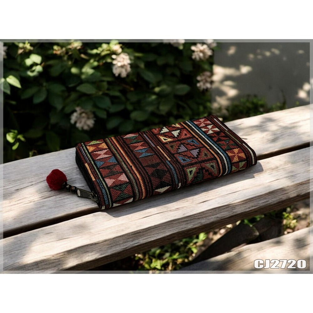 清邁織布立體長夾 泰北少數民族 手工布夾 波西米亞手工 戀戀異國風 現貨不用等-規格圖8