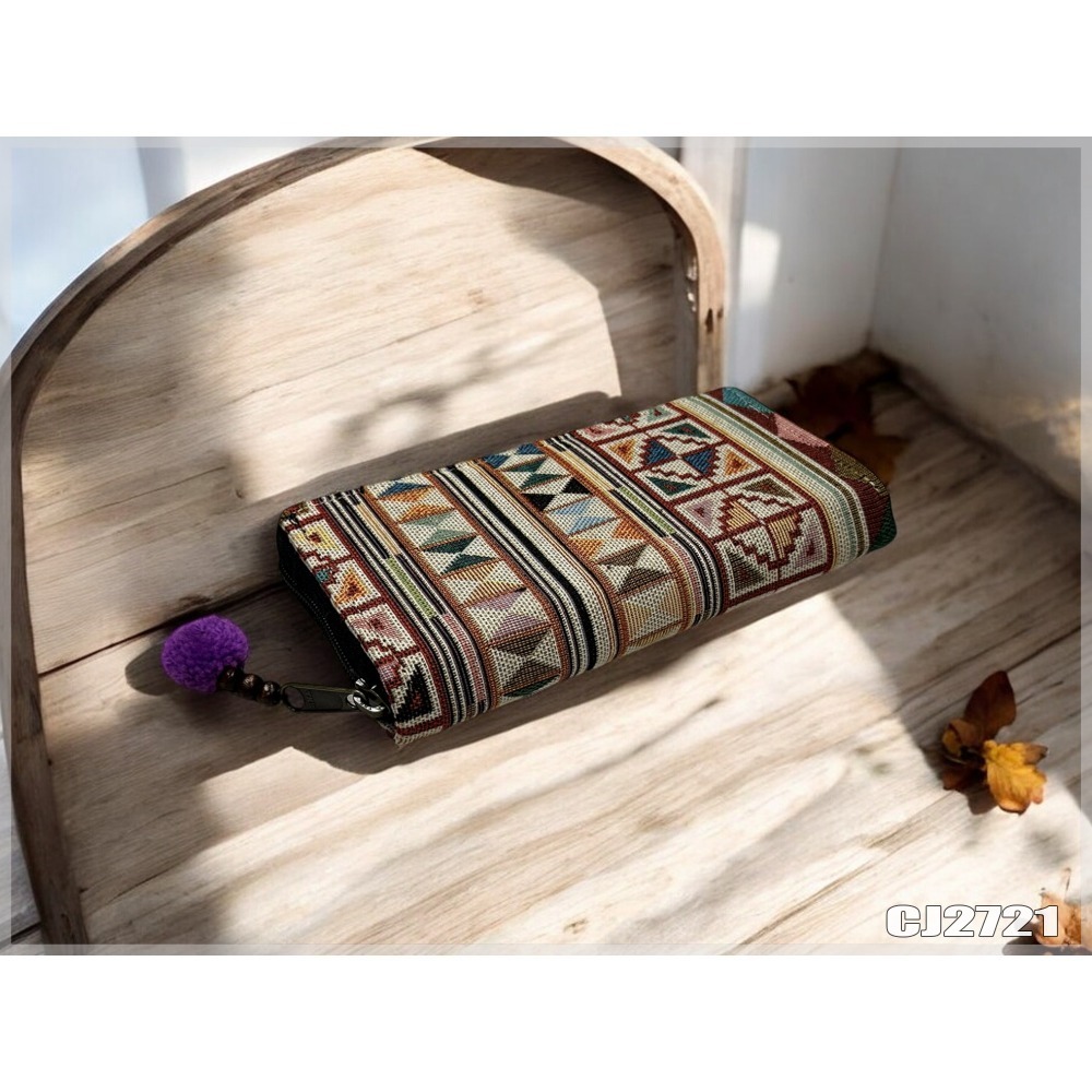 清邁織布立體長夾 泰北少數民族 手工布夾 波西米亞手工 戀戀異國風 現貨不用等-規格圖8